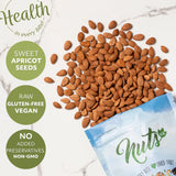 NUTS U.S. - Sweet Raw Apricot Kernels (Seeds) | Unpasteurized and Non-GMO | No Sulphure | Packed In Resealable Bags!!! (4 LB)