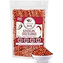 Sichuan Chili Flakes, 8 oz - Traditional Red Pepper Spices and Szechuan Seasoning for Thai, Korean, Mexican, and Asian Dishes, Authentic Medium Hot