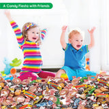 Fun Express Chewy Candy Variety Pack Fun Size 4 lbs - Bulk Individually Wrapped Assorted Mix for Halloween, Pinata, Party Favors, Classroom & Office |