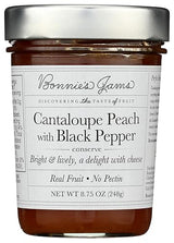 Bonnies Jams Cantaloupe Peach with Black Pepper Jam, 8.75 OZ