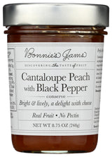 Bonnies Jams Cantaloupe Peach with Black Pepper Jam, 8.75 OZ