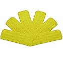 Washable Microfiber Mop Head (6 Pack) - Microfiber Replacement Mop Pads 16 x 5.5 Inches for Cleaning of Wet or Dry Floors - Professional Home/Office