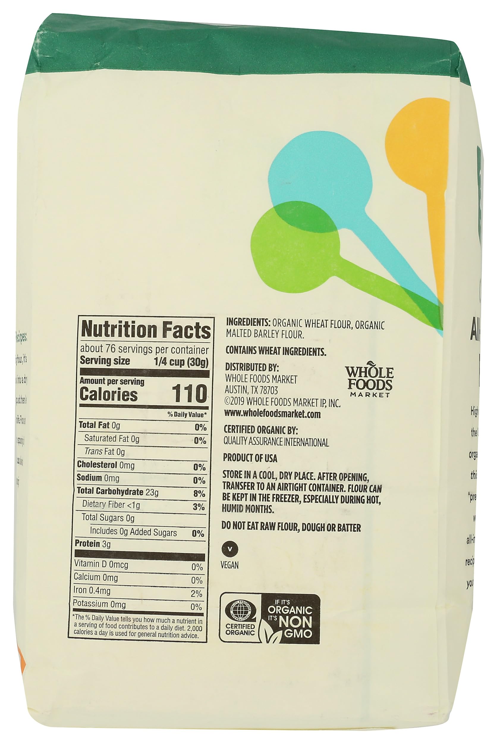 365 by Whole Foods Market, Organic All Purpose Flour, 80 Ounce