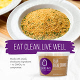 Aleia’s Gluten Free Plain Bread Crumbs - 13oz (1 Pack) - Breading for Chicken, Meatloaf & More - Non-GMO, Dairy Free, Low Sodium, Kosher