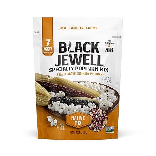 Black Jewell Gourmet Popcorn Kernels, Native Mix, 28.35 Ounces (Pack of 3)