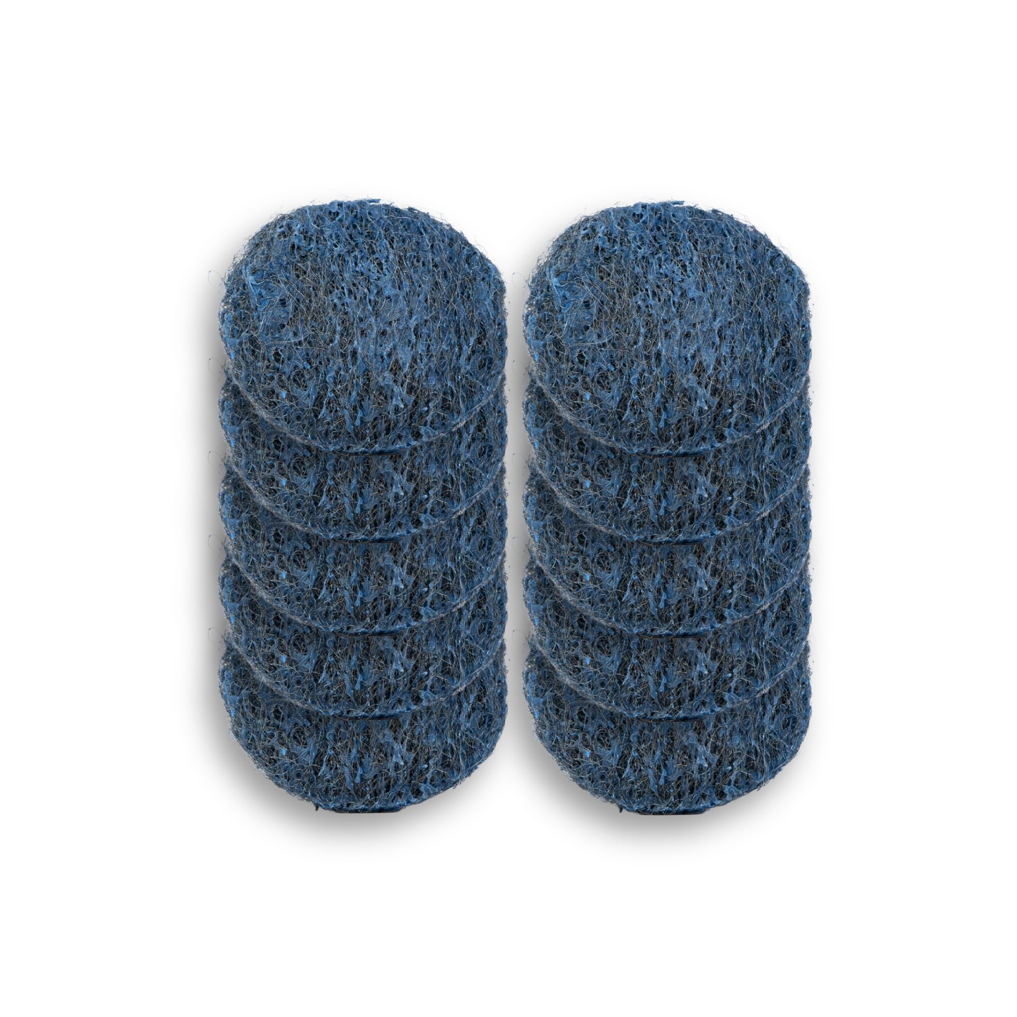 Amazon Basics Steel Wool Soap Pads, Reusable, Cuts Grease and Removes Rust, 10 Count, Pack of 1