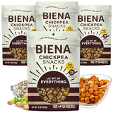 Biena Crispy Roasted Chickpea Snacks, Lil’ Bit of Everything, High Protein Snacks, High Fiber Snacks, Gluten Free, Plant-Based, Non-GMO, Healthy