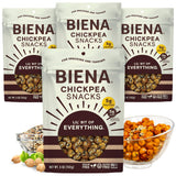 Biena Crispy Roasted Chickpea Snacks, Lil’ Bit of Everything, High Protein Snacks, High Fiber Snacks, Gluten Free, Plant-Based, Non-GMO, Healthy