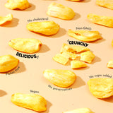 Growthy Dried Jackfruit Chips 250Grams, No Sugar Added, No Preservatives, No Cholesterol, Crunchy Jackfruit Snack, Healthy jackfruit Chips For Kids