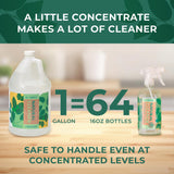PathoPure Natural All-Purpose Cleaner Concentrate - Unscented, Non-Toxic for Cleaning Kitchen, Bathroom, Glass, Floor, Carpet & Upholstery Stains - 1