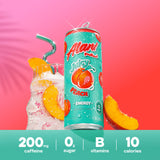 Alani Nu Juicy Peach Sugar Free Energy Drink (Pack of 12)