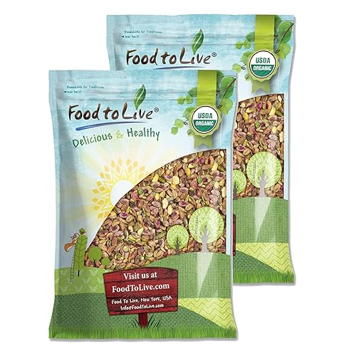 Food to Live - Organic Raw Pistachios, No Shell, 16 Pounds - Non-GMO Unsalted and Unroasted Kernels. Perfect for Snacking and Cooking