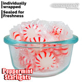 ShippedFast Peppermint Starlights Candy Mints, Real Peppermint Oil Infused Hard Candies, 1 Pound Bag