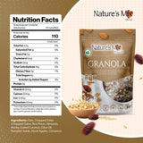 Nature's Mix - Date Square Granola - Oats, Almonds, Dates, Dried Apple, Coconut - Sweetened with Honey - No Added Sugar or Preservatives - Small
