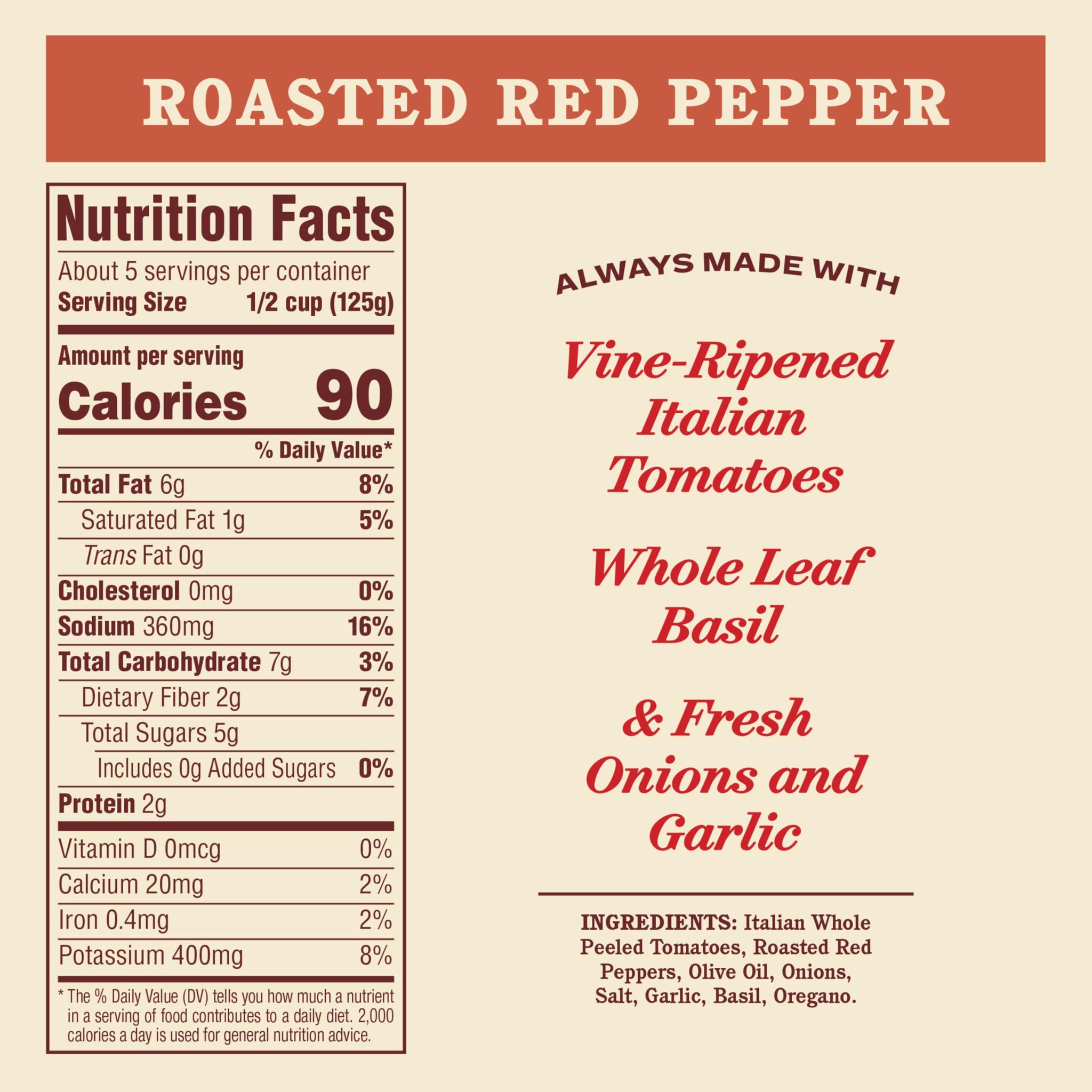Rao's Homemade Roasted Red Pepper Sauce, 24 oz