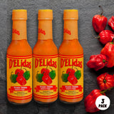 D'ELidas Habanero Hot Sauce, Natural Habanero Pepper Hot Sauce, Chombo Picante Sauce #1 in Panama, Non-GMO, Keto Friendly Food Habanero Sauce, 5 Fl Oz