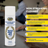 Zep 40 Non-Streaking Cleaner - 18 oz (Case of 12) 14401 - Heavy-Duty Foaming Action Aerosol Formulated for Non-Conductive Surfaces, Ideal for Cold