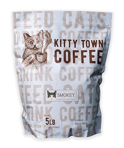 Kitty Town Coffee: The Albert Blend 2lb Whole Bean (Smokey, 5lb (80oz))