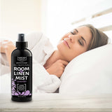 Aromasong All-Natural Lavender Room & Linen Spray 8 Oz for Sheets, Pillow, Fabric, Bed, Sleeping with a Refreshing Scent.