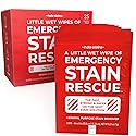 Emergency Stain Rescue Stain Remover Wipes - Road Spill On-the-Go Rescue Packets - Wine & Coffee Stain Rescue Wipes - Carpet & Upholstery Cleaner