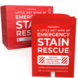 Emergency Stain Rescue Stain Remover Wipes - Road Spill On-the-Go Rescue Packets - Wine & Coffee Stain Rescue Wipes - Carpet & Upholstery Cleaner