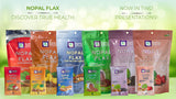 Nuestra Salud - Nopal Flax Linaza Plus Value Pack (3 bags) Colon Cleanse Fiber Flaxseed Original 454g