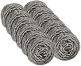 12 Pack Stainless Steel Scourers by Scrub It - Steel Wool Scrubber Pad Used for Dishes, Pots, Pans, and Ovens. Easy scouring for Tough Kitchen