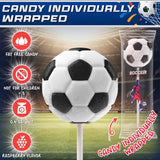 Soccer Lollipops 12pk- Soccer Candy For Soccer Party Favors - Soccer Ball Candy For Soccer Birthday Party Decorations-Soccer Suckers & Snacks Soccer