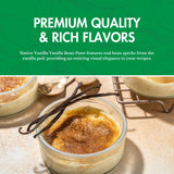 Vanilla Bean Paste - Native Vanilla - All Natural Pure Vanilla Bean Paste - Made with Organic Agave Syrup - For Cooking, Baking & Desserts - 100%