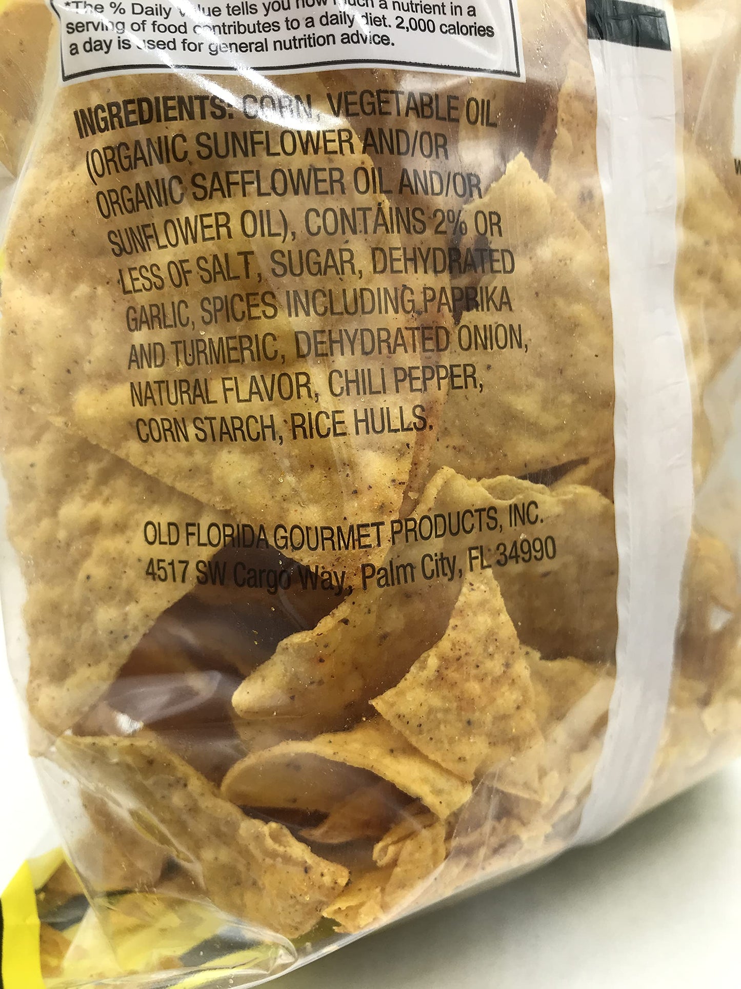 Old Florida Gourmet Original Tortilla Chips, 11 OZ - Pack of TWO (2) - Original Thin & Crispy Non-GMO Recipe