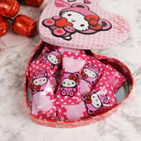 Valentine's Hello Kitty Heart Tin, Individually Wrapped Milk Chocolatey Hearts Inside, Seasonal Candy Gift, 2.12 Ounces