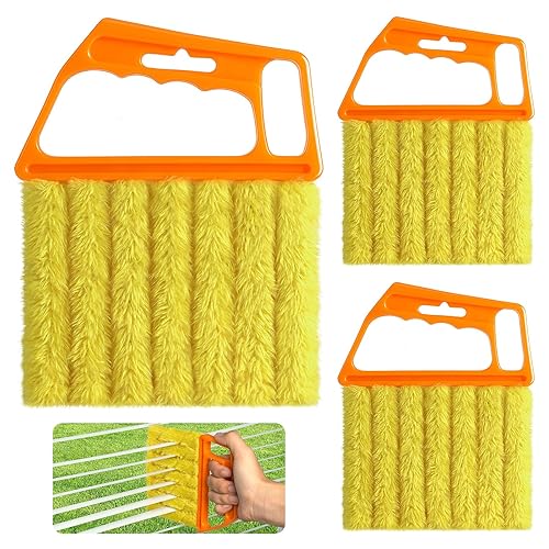 3pcs Window Blind Cleaner Duster Tool,2026 New Cleaning Tools,7 Fingers Washable Microfiber Dusters for Cleaning,Crevice Cleaning Brush, Duster