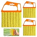3pcs Window Blind Cleaner Duster Tool,2026 New Cleaning Tools,7 Fingers Washable Microfiber Dusters for Cleaning,Crevice Cleaning Brush, Duster