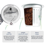 Cambio Roasters Half-Caff Medium-Dark Roast Coffee Pods - The Only Organic Recyclable Aluminum Coffee Pods, Small Batch Roasted, Keurig® Compatible