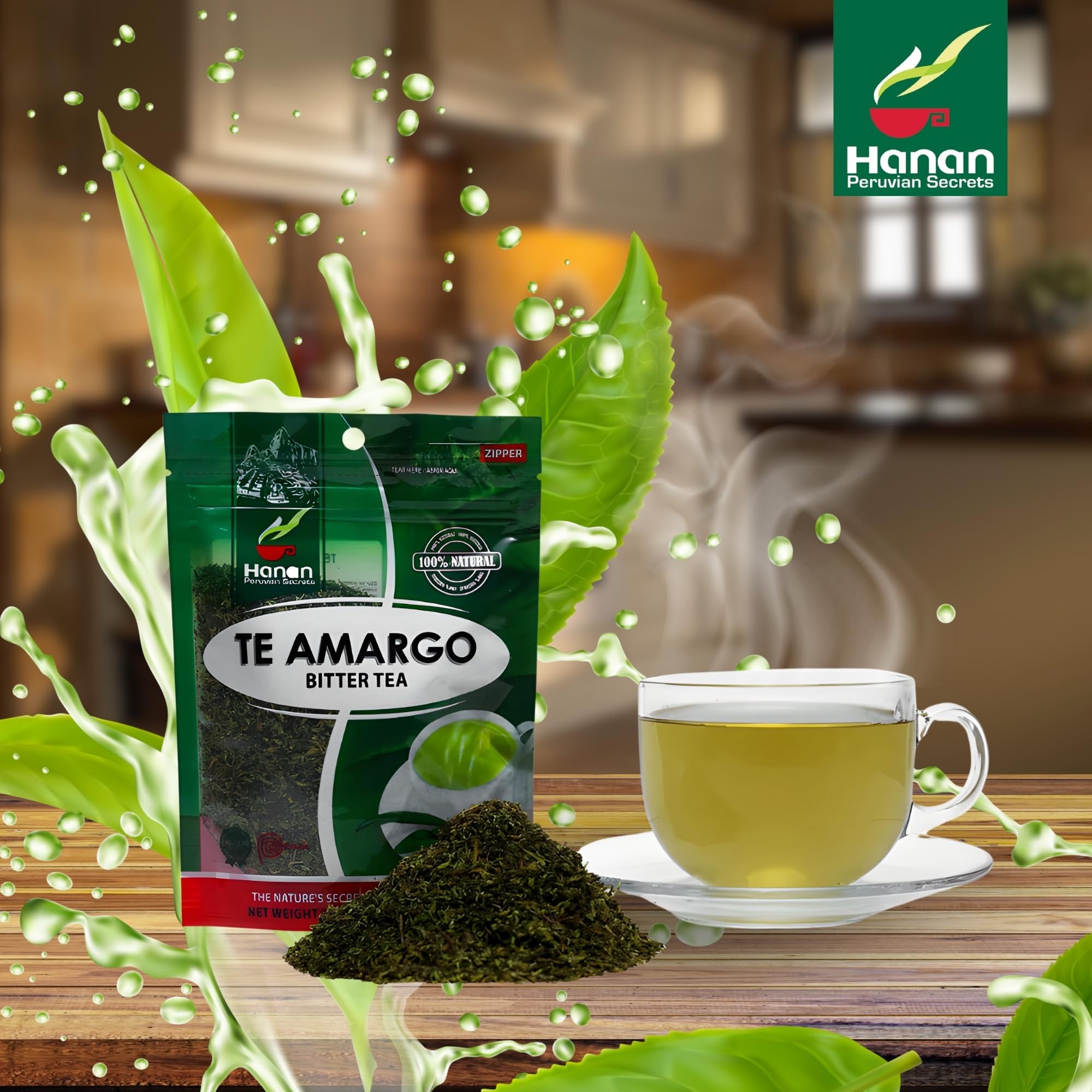 Hanan Te de Amargo 40g - Bitter Loose Leaf Tea for Liver Support & Wellness, Natural Herbal Tea from Peru (1.4oz)