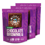 MIGHTYLICIOUS Chocolate Brownie Mix, Gluten-Free Brownie Mix, Plant-Based, Dairy-Free & Egg-Free, Non-GMO, Kosher, Allergen-Friendly Baking Mix, Easy Homemade Brownies (3-Pack)