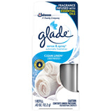 Glade sense spray 0.43 Oz Refill Clean Lenin One Pack