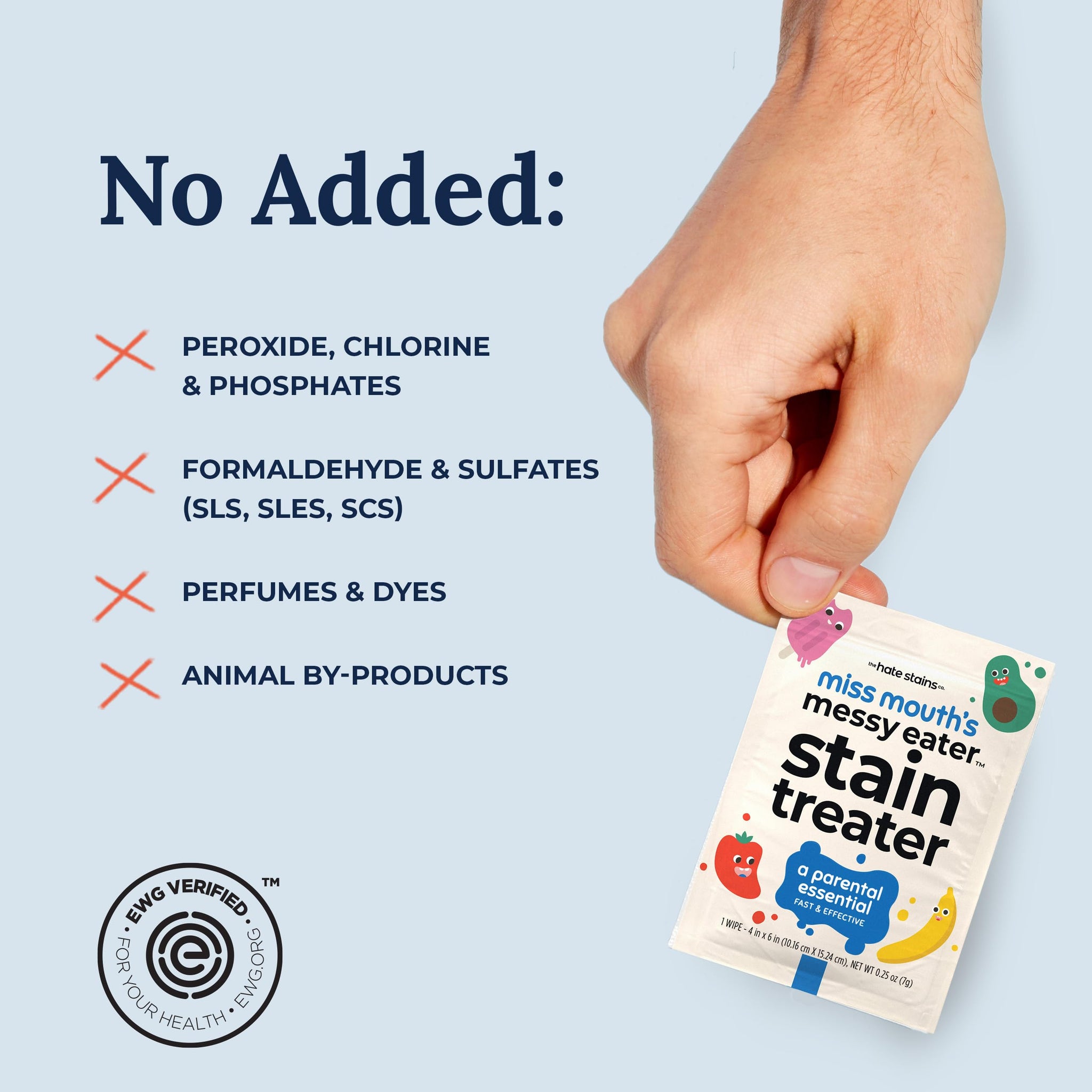 Miss Mouth's Messy Eater Stain Treater Spray - 4oz & 10 Wipes Stain Remover - Newborn & Baby Essentials - No Dry Cleaning Food, Grease, Coffee Off