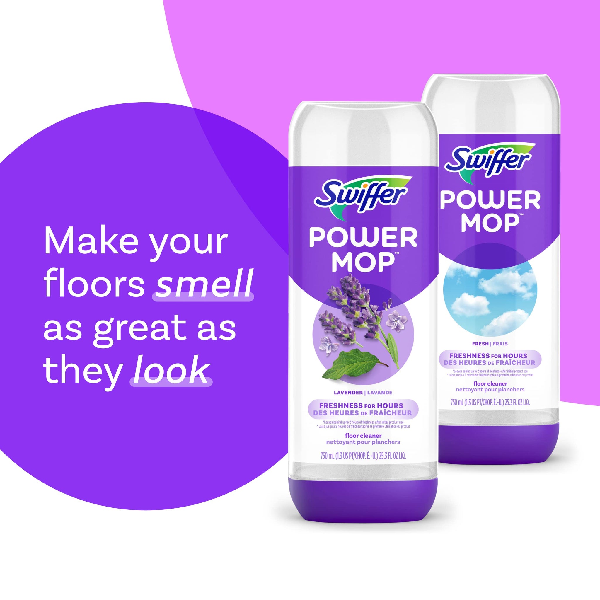 Swiffer Power Mop Refill Pack, Floor Cleaner for Mopping Tile, Vinyl, Laminate, Wood in Home, Bathroom, Kitchen, All Purpose Multi-Surface Cleaning, 5