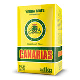 Canarias Yerba Mate Traditional 2.2 lb - Uruguayan Yerba Mate Tea - Ground Leaf Without Stems (Sin Palo) | Strong & Full-Bodied Flavor