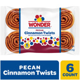 Wonder Cinnamon Twist, Cinnamon and Pecan Baked Pastry Rolls, 6 oz, 6 Count