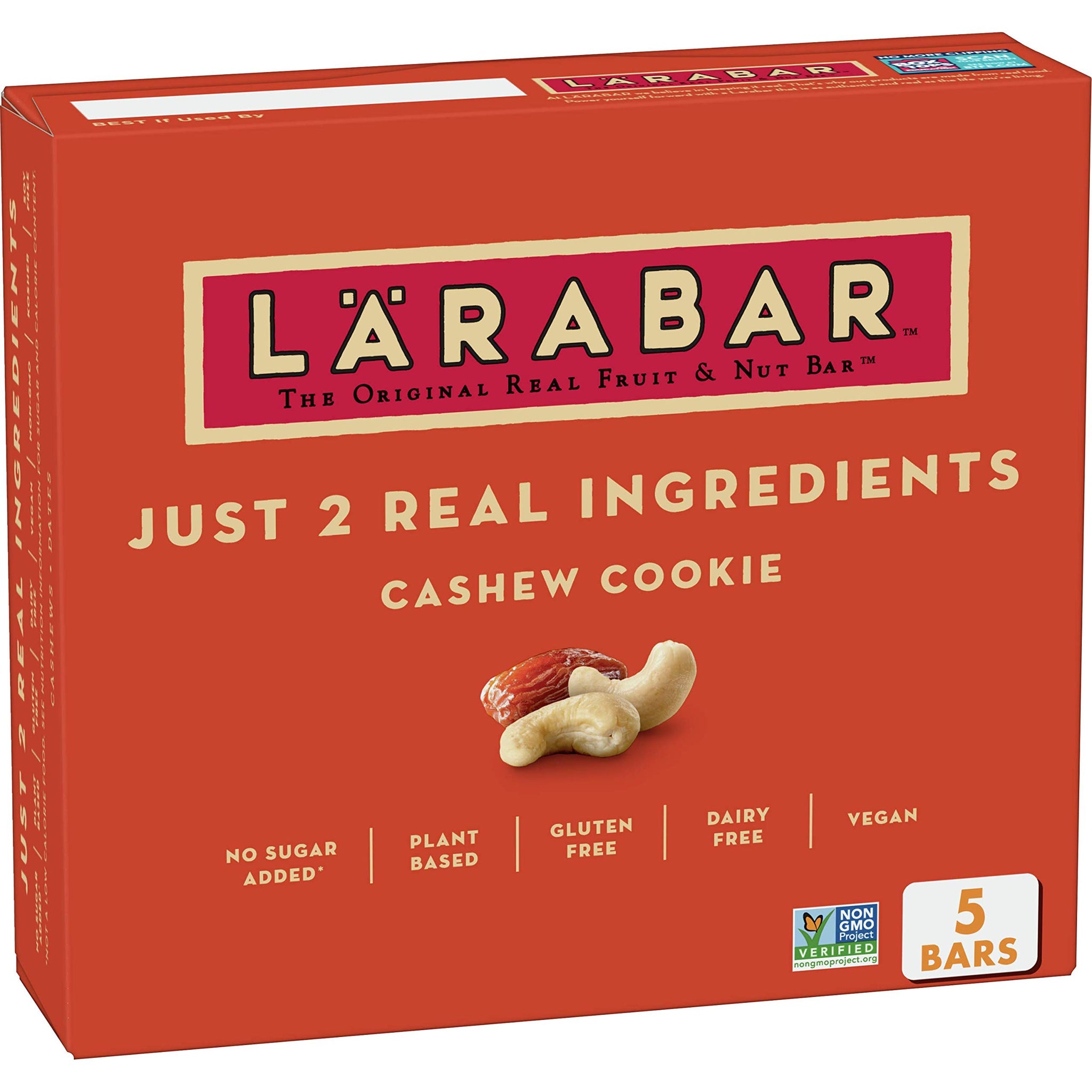 Larabar Fruit and Nut Bars Cashew Cookie, 8.5 oz (Pack of 5)