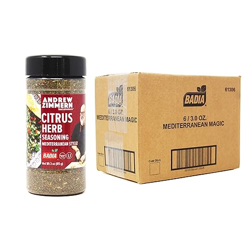 Badia Andrew Zimmern Citrus Herb Seasoning Mediterranean Style, 3 oz (Mediterranean Magic) (Pack of 6)