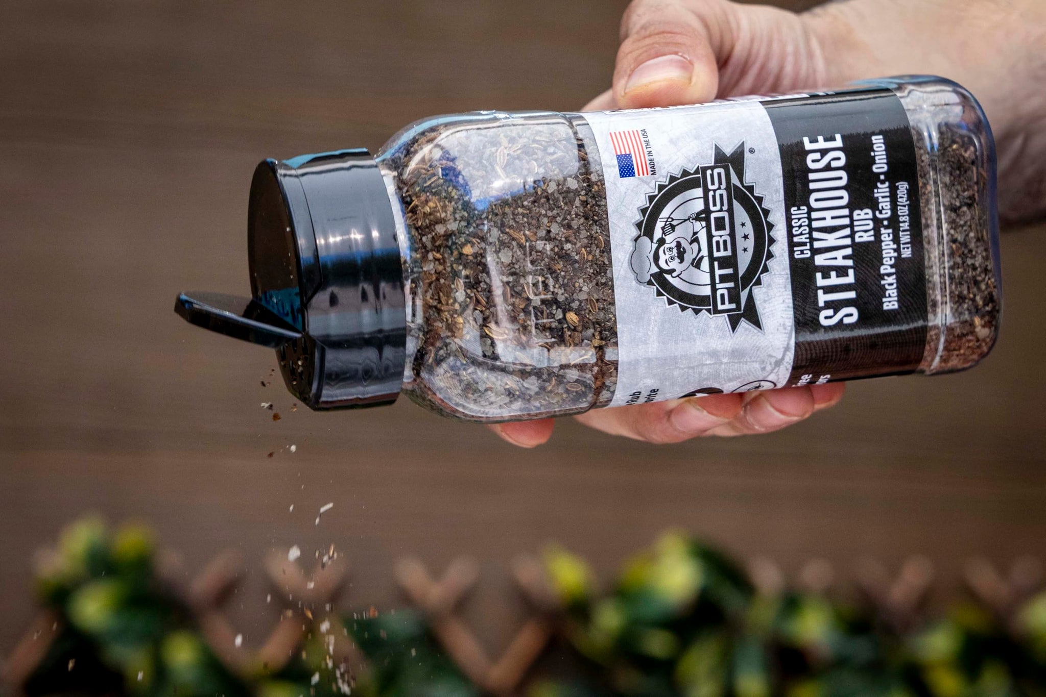 Pit Boss Classic Steakhouse Rub | Black Pepper Garlic Onion Blend | Grill Spices for Beef, Chicken, and Fish | Gluten Free, Preservative Free, No MSG