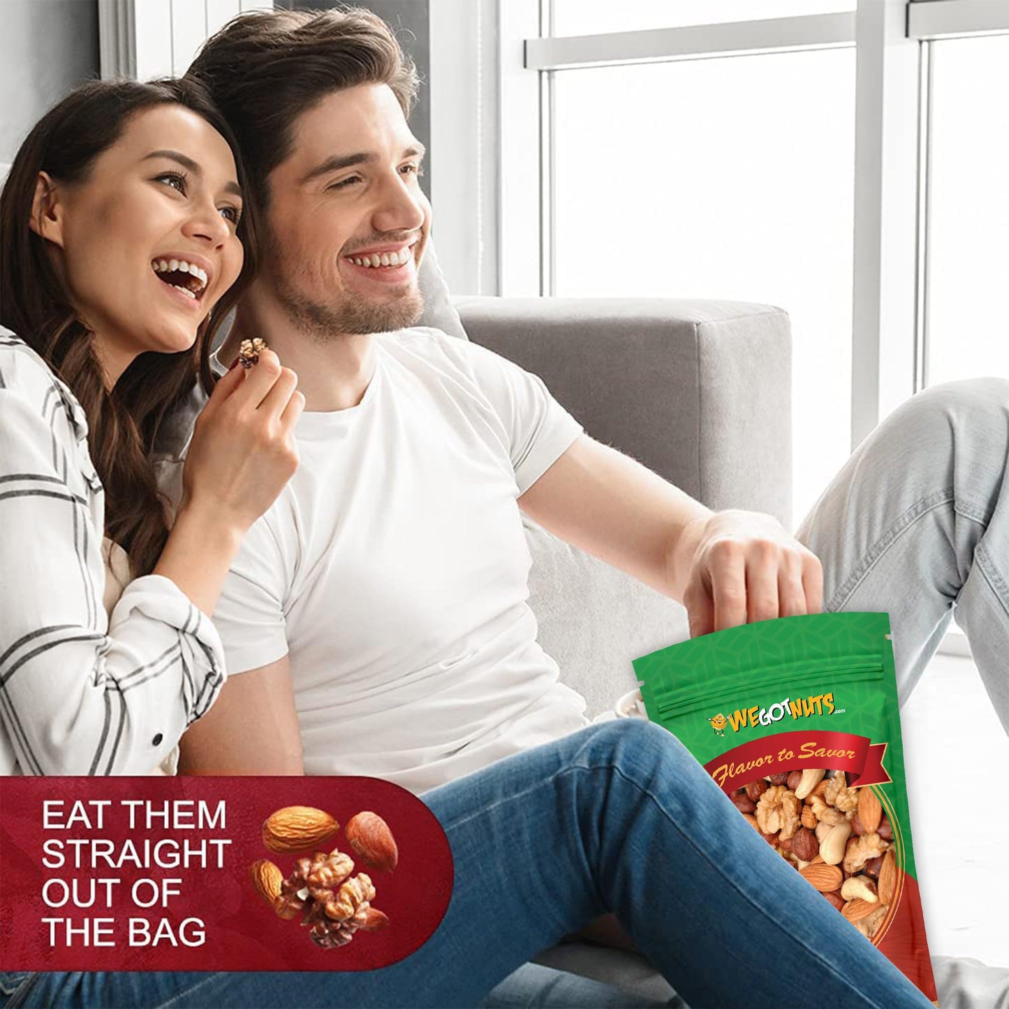 Raw Deluxe Unsalted Mixed Nuts- Premium Quality Kosher Mixed Nuts Snack by We Got Nuts- Natural Rich Flavor Cashews, Walnuts, Almonds, Pecans
