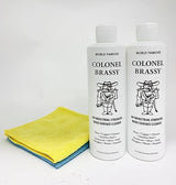Colonel Brassy Hard Surface Cleaner 2 PACK + 2 microfiber cleaning cloth
