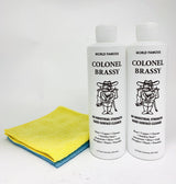 Colonel Brassy Hard Surface Cleaner 2 PACK + 2 microfiber cleaning cloth