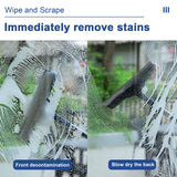 2 in 1 Window Cleaner Shower Squeegee with 12" Durable Squeegee,57.8" Long Handle,160°Rotatable Window Squeegee for Shower Glass Door,Car