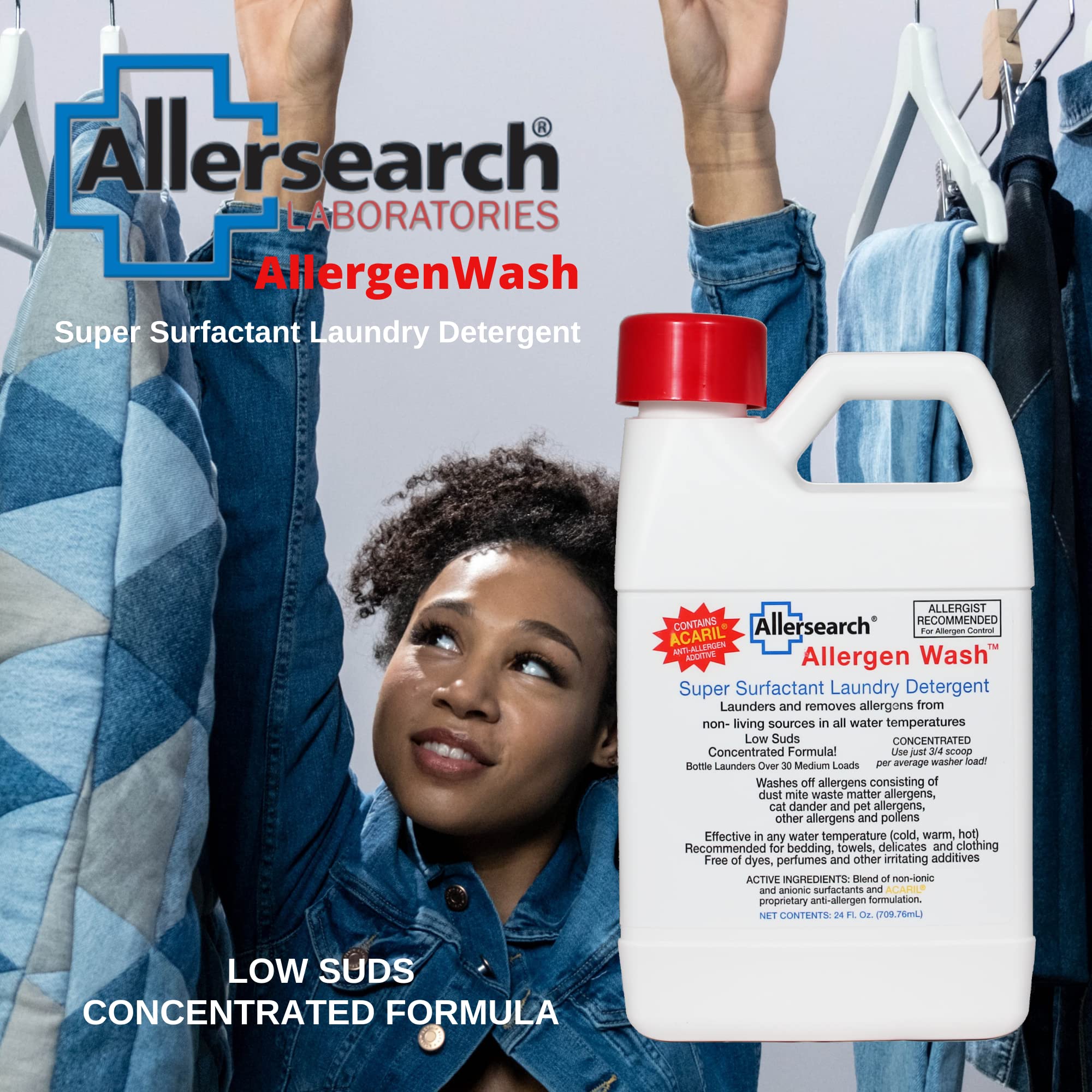 Allergen Wash Laundry Detergent 128 oz.