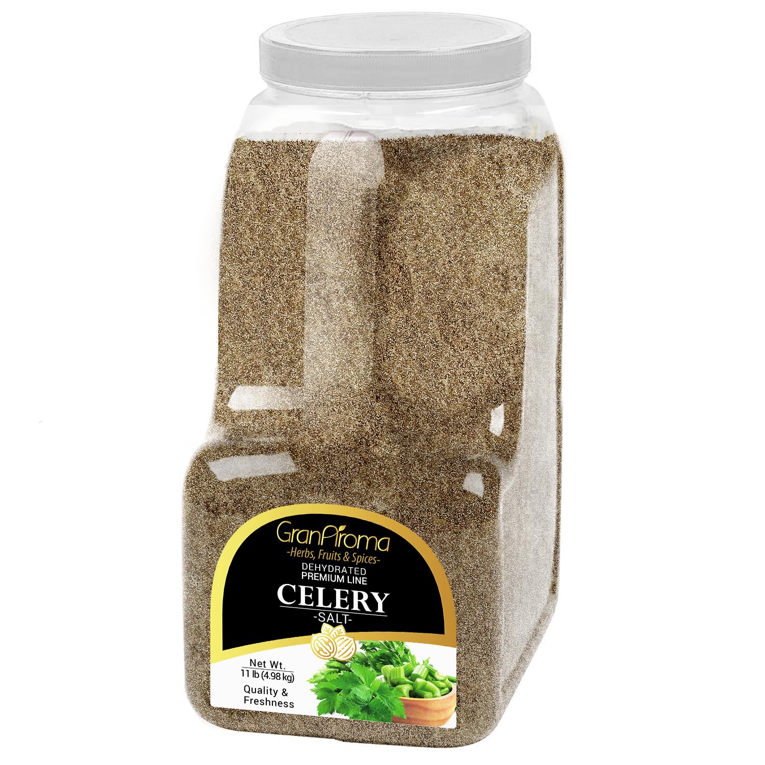GranAroma Celery Salt, 11 lb, Traditional Seasoning, Bold Flavor, Culinary Salt
